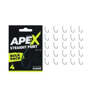 APE-X STRAIGHT POINT BARBED SIZE 4 BULK PACK